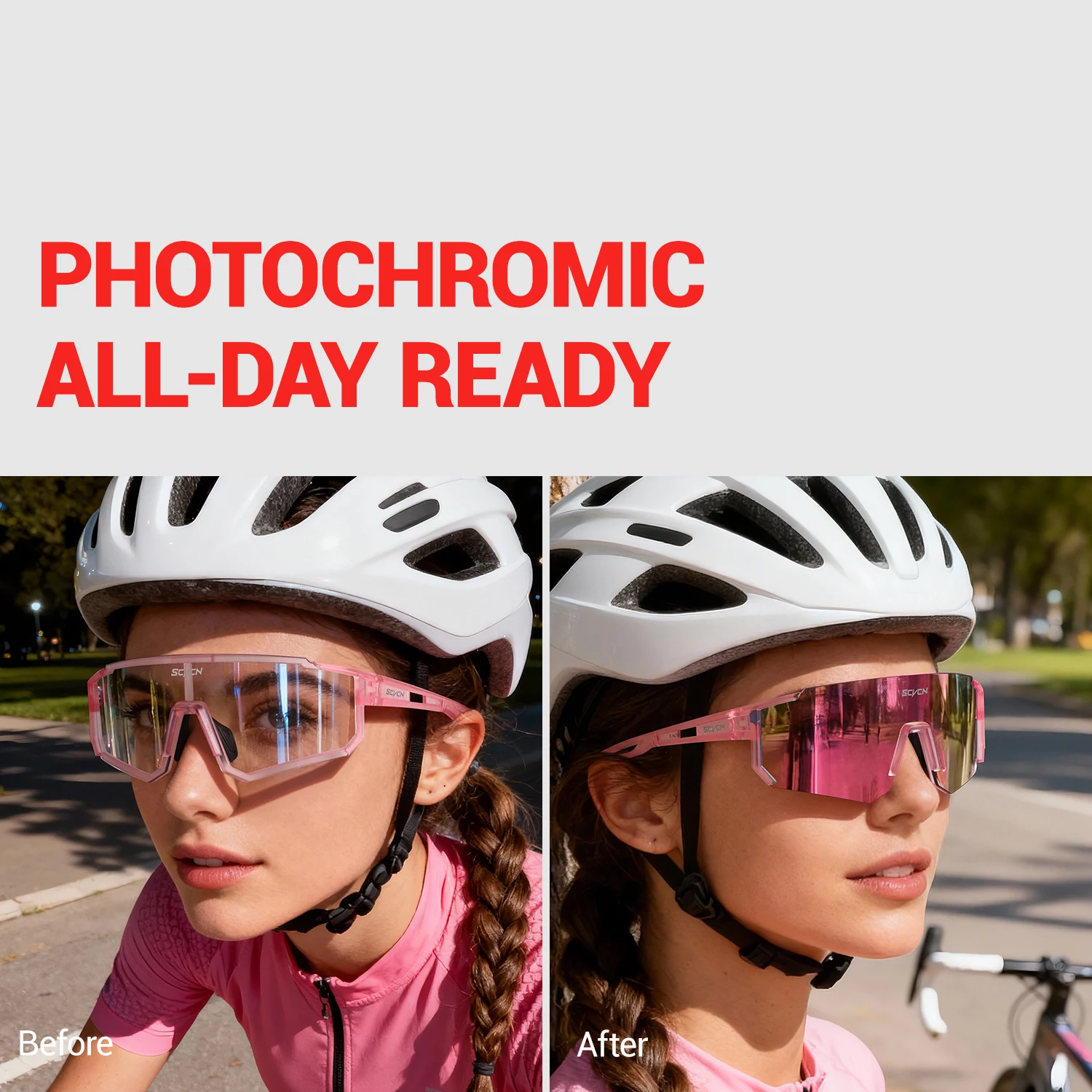 SCVCN, gafas de ciclismo rosas - Golf Equipment Photos reseña y precio