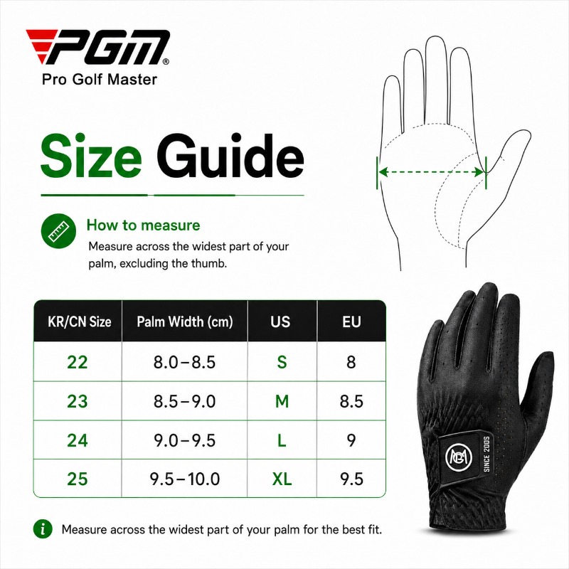 Guante de golf PGM para hombre - Golf Glove Cadet reseña y precio
